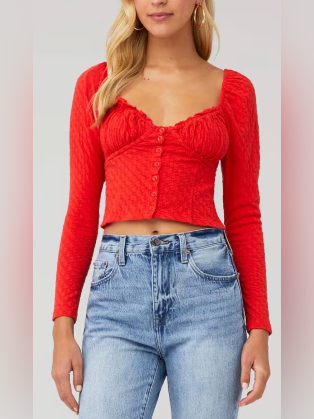 Free People Ladybug Crop, Size XS
